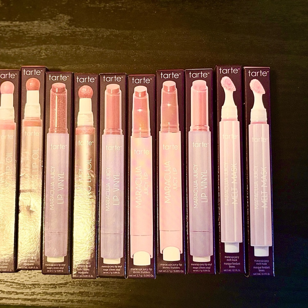 Tarte Vibrant Pink and Purple Lip Gloss Collection